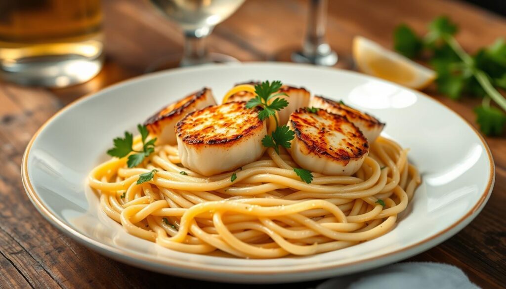 scallop linguine