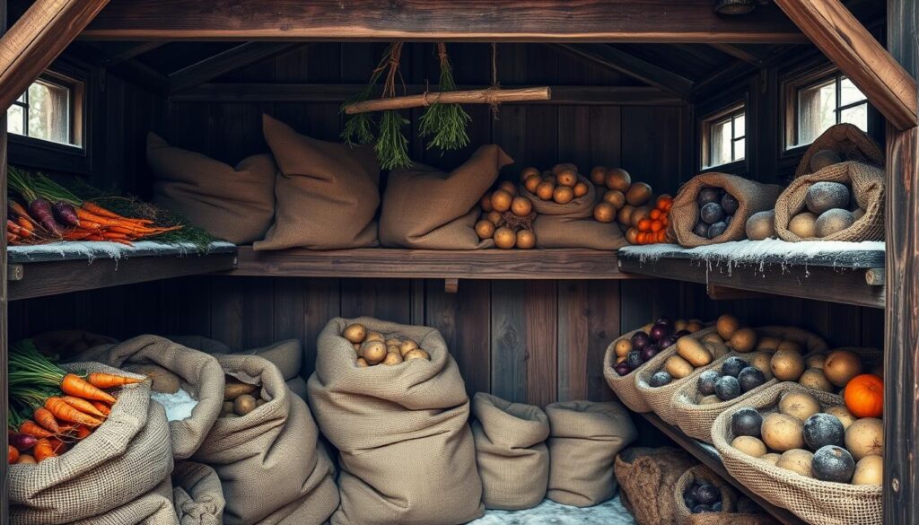 winter vegetable storage