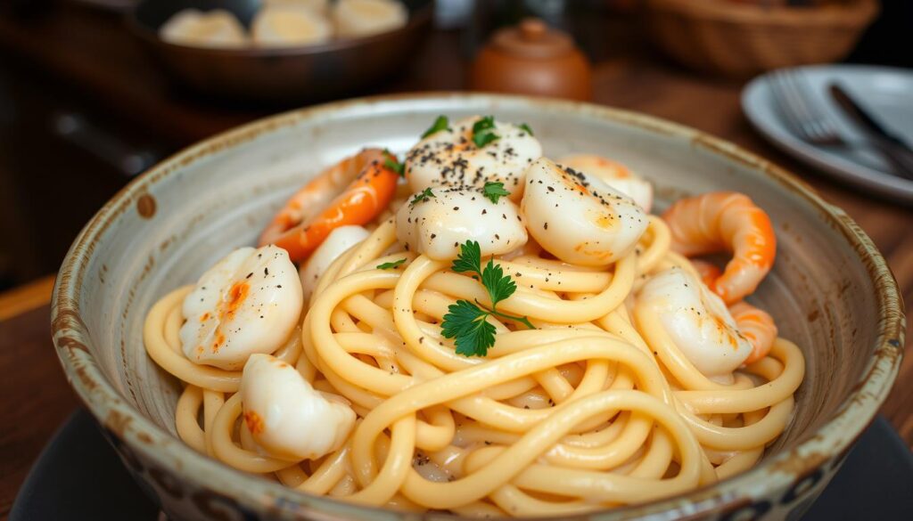 Seafood Carbonara