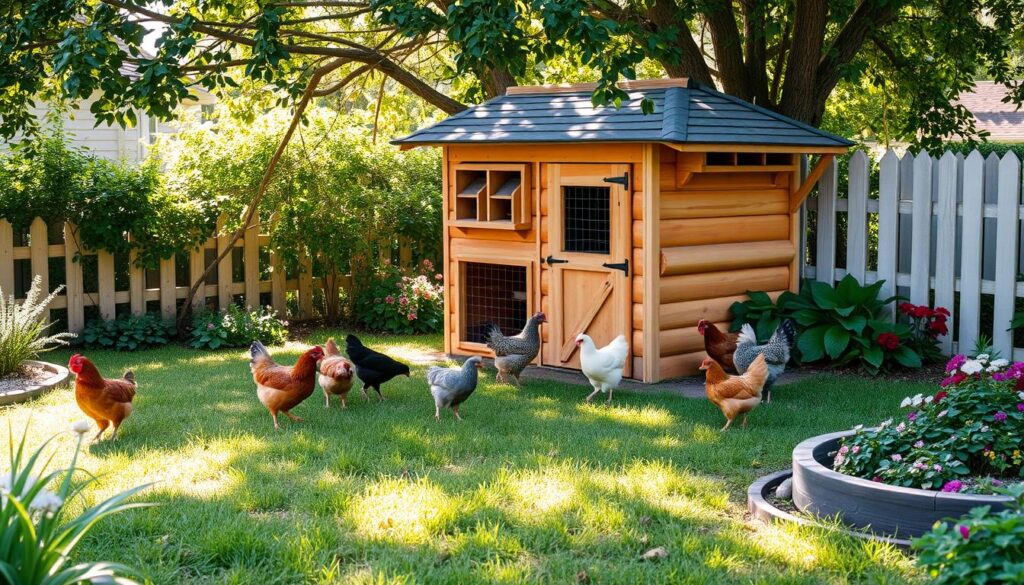 backyard chicken coop setup