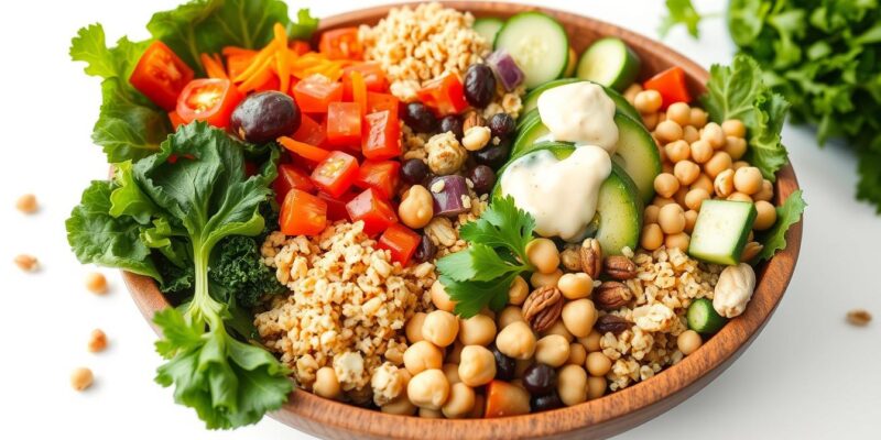 a bowl of mediterranean bowl