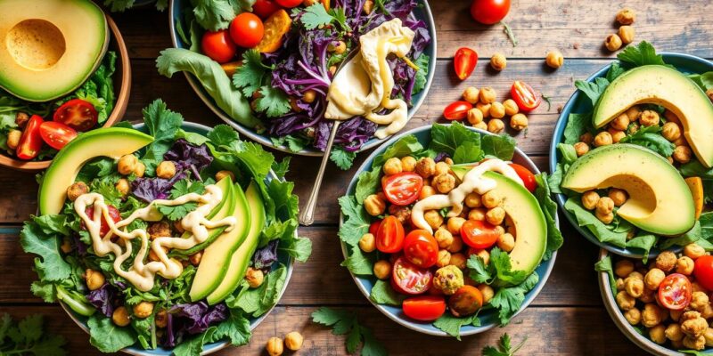Tasty Vegan salads