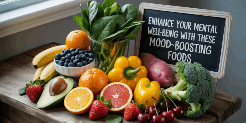 1Table with healthy foods