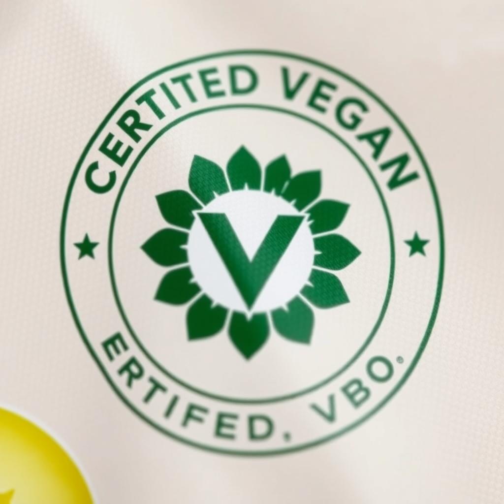 Certified Vegan logo on food packaging