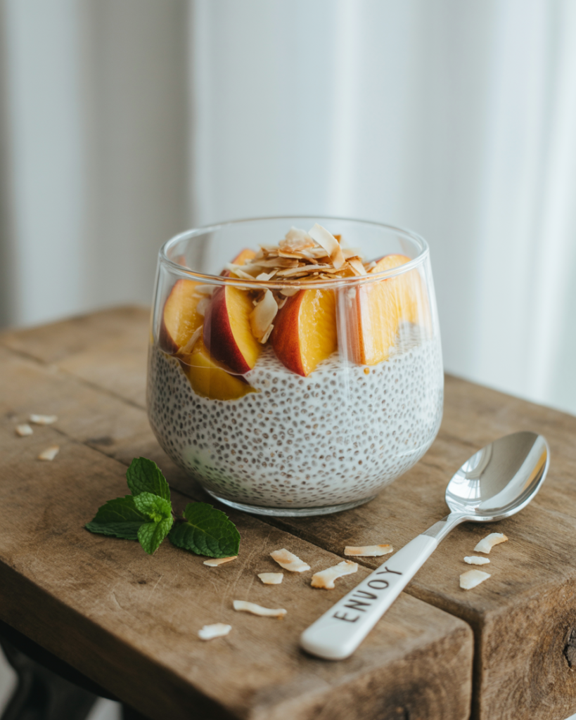 Chia Pudding on a table