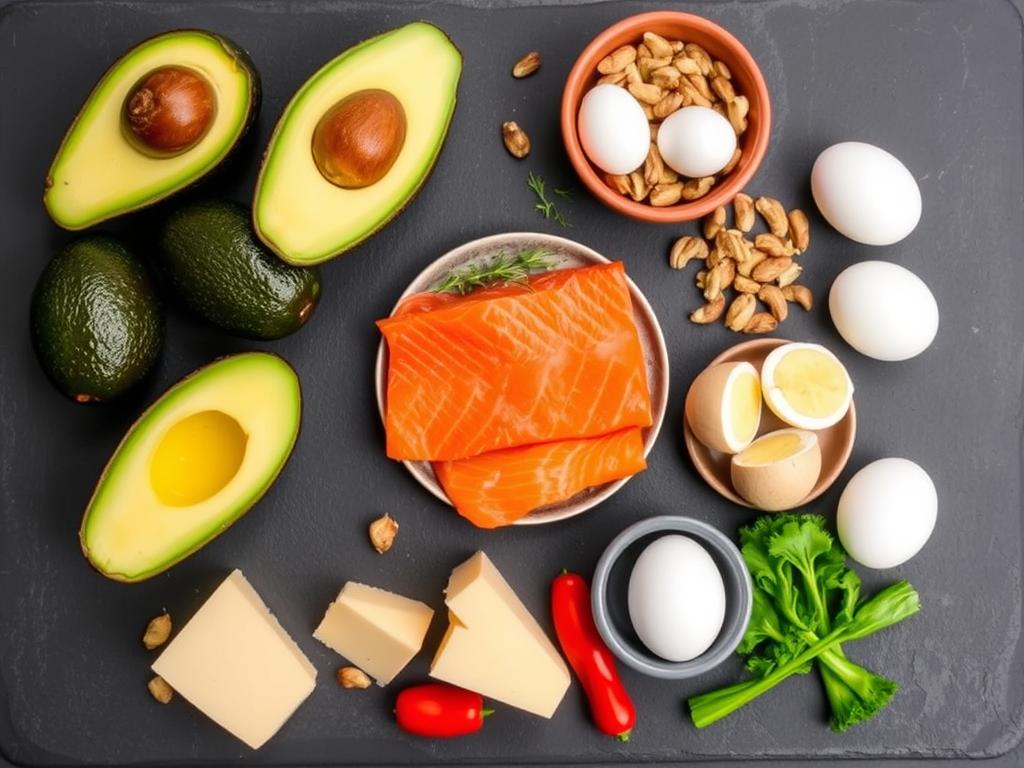 Keto diet foods high in healthy fats and low in carbohydrates