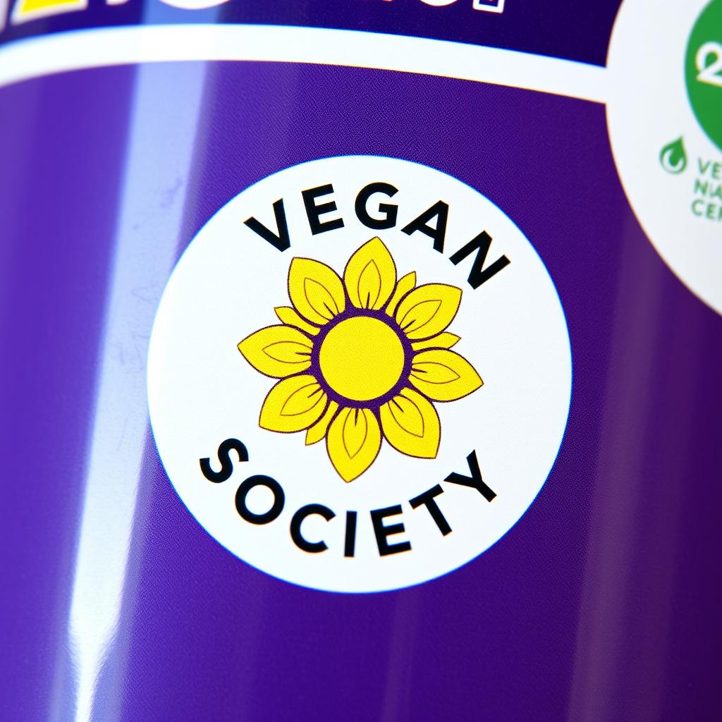 Vegan Society Trademark on product packaging