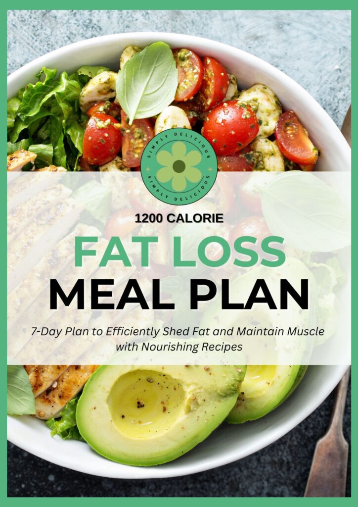 ebook cover book Fat loss meal plan