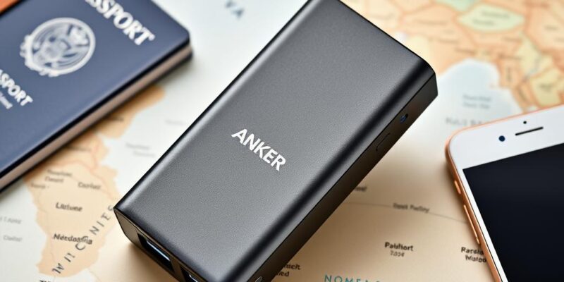 Anker PowerCore 20100 portable charger for travel gadgets