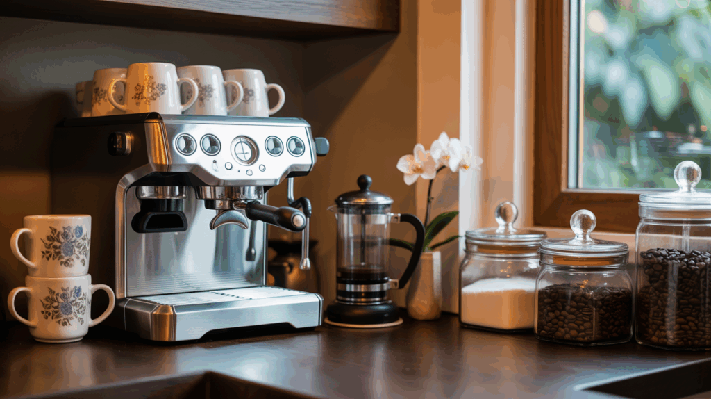 Coffee station at home