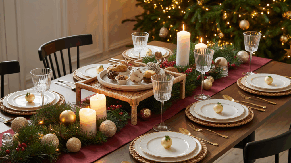 Stylish Christmas Table Settings You Can Easily Recreate Christmas Table set up