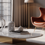 room with luxury leather chair