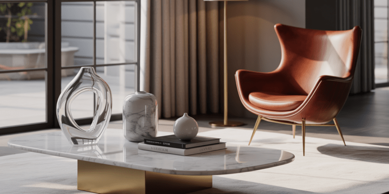 room with luxury leather chair