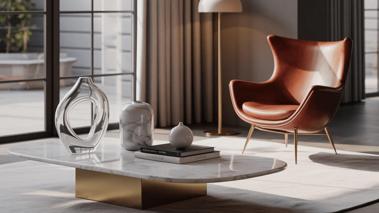 room with luxury leather chair